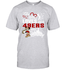 This Girl Loves Her San Francisco 49ers And Mickey Disney Fan Mashup T-Shirt - KnowlegdeTee