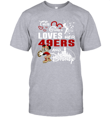 This Girl Loves Her San Francisco 49ers And Mickey Disney Fan Mashup T-Shirt - KnowlegdeTee