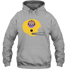 LSU TIGERS Helmet Vintage Scrub Hoodie - KnowlegdeTee