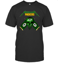 Metallica Green Bay Packers Skull Flag T-Shirt - KnowlegdeTee
