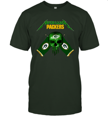 Metallica Green Bay Packers Skull Flag T-Shirt - KnowlegdeTee