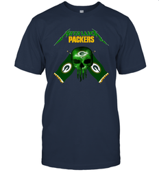 Metallica Green Bay Packers Skull Flag T-Shirt - KnowlegdeTee