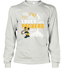 This Girl Loves Her Green Bay Packers And Mickey Disney Fan Mashup Long Sleeve T-Shirt - KnowlegdeTee