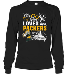 This Girl Loves Her Green Bay Packers And Mickey Disney Fan Mashup Long Sleeve T-Shirt - KnowlegdeTee