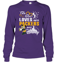 This Girl Loves Her Green Bay Packers And Mickey Disney Fan Mashup Long Sleeve T-Shirt - KnowlegdeTee