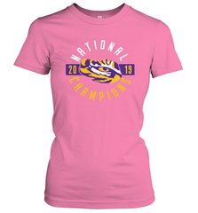 LSU Tigers College Football Playoff 2019 National Champions Schedule Fumble front Women's T-Shirt - KnowlegdeTee