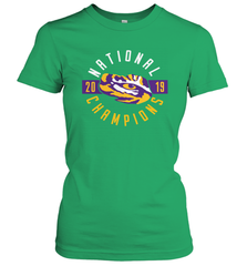 LSU Tigers College Football Playoff 2019 National Champions Schedule Fumble front Women's T-Shirt - KnowlegdeTee