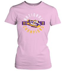 LSU Tigers College Football Playoff 2019 National Champions Schedule Fumble front Women's T-Shirt - KnowlegdeTee