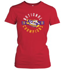 LSU Tigers College Football Playoff 2019 National Champions Schedule Fumble front Women's T-Shirt - KnowlegdeTee