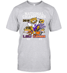LSU Tigers College Football Playoff 2019 National Champions Score T-Shirt - KnowlegdeTee