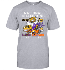 LSU Tigers College Football Playoff 2019 National Champions Score T-Shirt - KnowlegdeTee