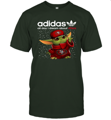 Baby Yoda Adidas All Day I Dream About San Francisco 49ers Shirts T-Shirt - KnowlegdeTee