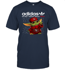 Baby Yoda Adidas All Day I Dream About San Francisco 49ers Shirts T-Shirt - KnowlegdeTee