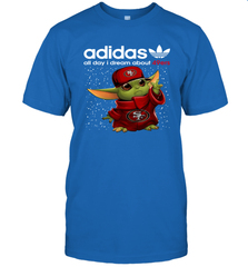Baby Yoda Adidas All Day I Dream About San Francisco 49ers Shirts T-Shirt - KnowlegdeTee