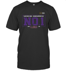 LSU Tigers College Football Playoff 2019 National Champions No1 Vintage T-Shirt - KnowlegdeTee