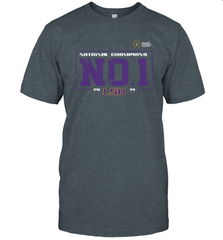 LSU Tigers College Football Playoff 2019 National Champions No1 Vintage T-Shirt - KnowlegdeTee