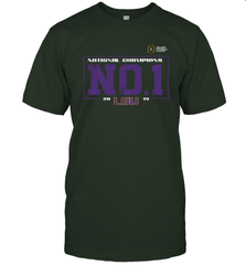 LSU Tigers College Football Playoff 2019 National Champions No1 Vintage T-Shirt - KnowlegdeTee