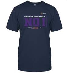 LSU Tigers College Football Playoff 2019 National Champions No1 Vintage T-Shirt - KnowlegdeTee