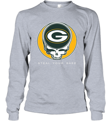 Green Bay Packers Grateful Dead Steal Your Base Fan Gift Long Sleeve T-Shirt - KnowlegdeTee