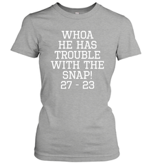 Whoa He Has Trouble With the Snap! Michigan Rivalry Shirt Women's T-Shirt - KnowlegdeTee