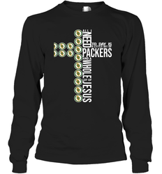 All i need today is Green Bay Packers and a whole lot of jesus Long Sleeve T-Shirt - KnowlegdeTee