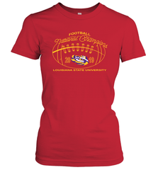 LSU Tigers Pressbox College Football Playoff 2019 National Champions Women's T-Shirt - KnowlegdeTee