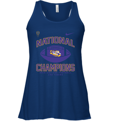 LSU Tigers College Football Playoff 2019 National Champions Football 2 Racerback Tank - KnowlegdeTee