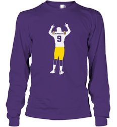Joe Burreaux 9 LSU Shirt Long Sleeve T-Shirt - KnowlegdeTee