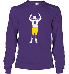 Joe Burreaux 9 LSU Shirt Long Sleeve T-Shirt - KnowlegdeTee