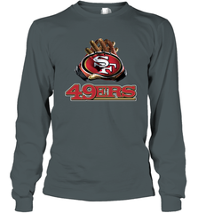 San Francisco 49ers NFL Gloves Fan Gifts Long Sleeve T-Shirt - KnowlegdeTee