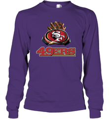 San Francisco 49ers NFL Gloves Fan Gifts Long Sleeve T-Shirt - KnowlegdeTee