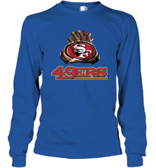 San Francisco 49ers NFL Gloves Fan Gifts Long Sleeve T-Shirt - KnowlegdeTee
