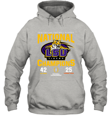 LSU Nationals Championship 2020 With Scores Shirt Hoodie - KnowlegdeTee