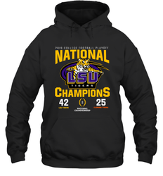 LSU Nationals Championship 2020 With Scores Shirt Hoodie - KnowlegdeTee