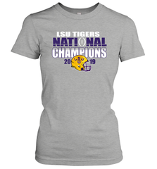 LSU Tigers Blue 84 College Football Playoff 2019 National Champions Glistening Women's T-Shirt - KnowlegdeTee