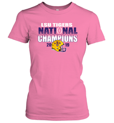 LSU Tigers Blue 84 College Football Playoff 2019 National Champions Glistening Women's T-Shirt - KnowlegdeTee