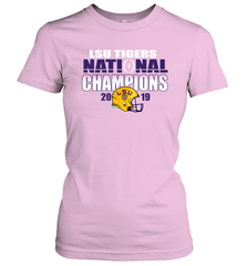 LSU Tigers Blue 84 College Football Playoff 2019 National Champions Glistening Women's T-Shirt - KnowlegdeTee