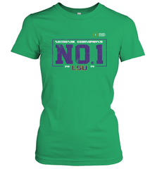 LSU Tigers College Football Playoff 2019 National Champions No1 Vintage Women's T-Shirt - KnowlegdeTee