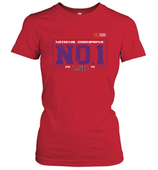 LSU Tigers College Football Playoff 2019 National Champions No1 Vintage Women's T-Shirt - KnowlegdeTee