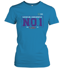 LSU Tigers College Football Playoff 2019 National Champions No1 Vintage Women's T-Shirt - KnowlegdeTee