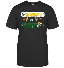 The Peanuts Cheering Go Snoopy Green Bay Packers T-Shirt - KnowlegdeTee