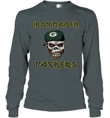 Green Bay Packers Iron Maiden Heavy Metal Football Long Sleeve T-Shirt - KnowlegdeTee