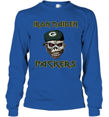 Green Bay Packers Iron Maiden Heavy Metal Football Long Sleeve T-Shirt - KnowlegdeTee