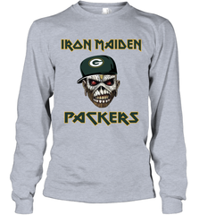 Green Bay Packers Iron Maiden Heavy Metal Football Long Sleeve T-Shirt - KnowlegdeTee