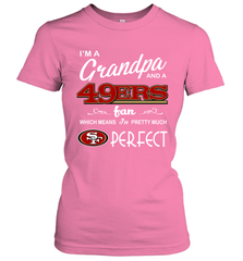 I'M A Grandpa And A San Francisco 49ers Fan Fathers Day Gift Women's T-Shirt - KnowlegdeTee
