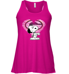 I Love Green Bay Packers Snoopy In My Heart Fan Racerback Tank - KnowlegdeTee