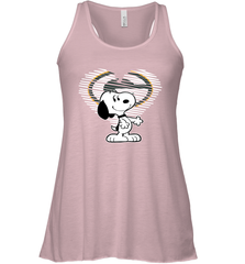 I Love Green Bay Packers Snoopy In My Heart Fan Racerback Tank - KnowlegdeTee