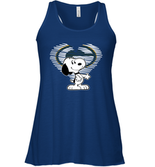 I Love Green Bay Packers Snoopy In My Heart Fan Racerback Tank - KnowlegdeTee