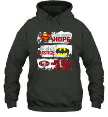 Superman Batman San Francisco 49ers Mean Kick Your Ass Hoodie - KnowlegdeTee
