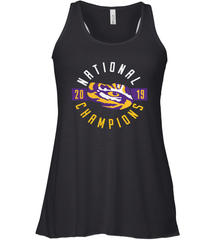 LSU Tigers College Football Playoff 2019 National Champions Schedule Fumble front Racerback Tank - KnowlegdeTee